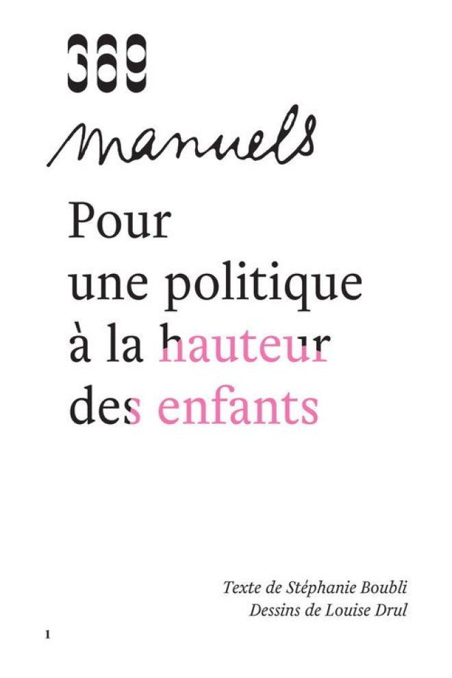 POUR UNE POLITIQUE À LA HAUTEUR DES ENFANTS